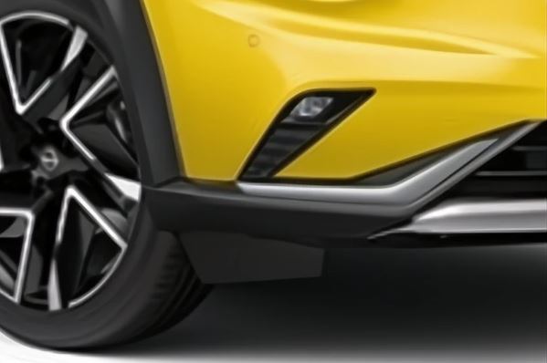 Накладки на передній бампер сріблясті, к-кт 2 шт. JUKE F16B (35211)