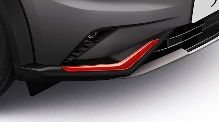 Накладки на передній бампер Fuji Sunset Red, к-кт 2 шт. (35073)