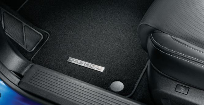 Килимки салону текстильні чорні, к-кт 4 шт., з хромом, QASHQAI J12 e-Power (35305)