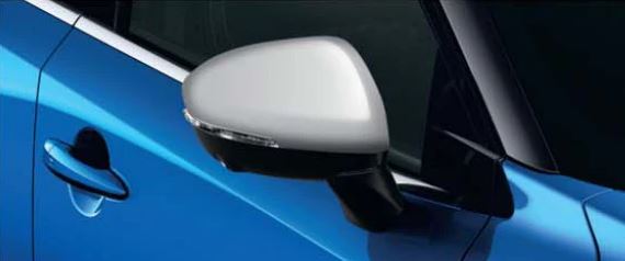 Накладки корпусів дзеркал заднього виду Qashqai J12, сріблясті, к-кт 2 шт. (35379)
