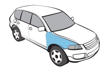 Бронювання крил передніх повністю X-Trail T33 (37503)