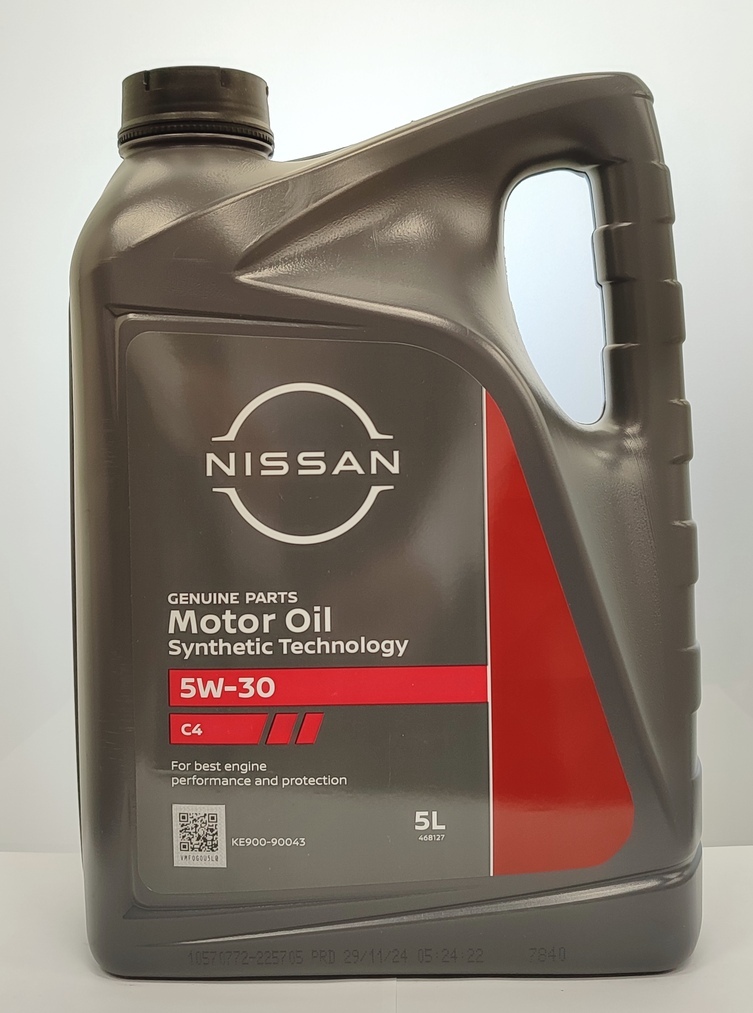 Олива моторна Nissan 5W-30 DPF, каністра 5 літрів, (тільки для дизеля) (39228)