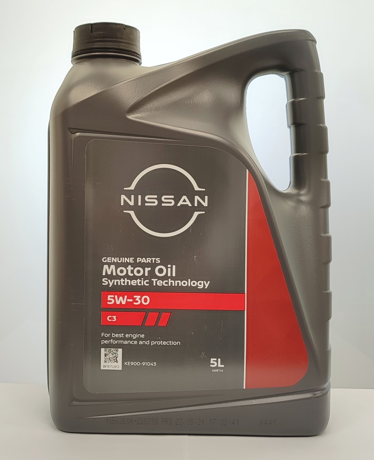 Олива моторна Nissan 5W-30 C3, каністра 5 літрів, (бензин і дизель) (39229)