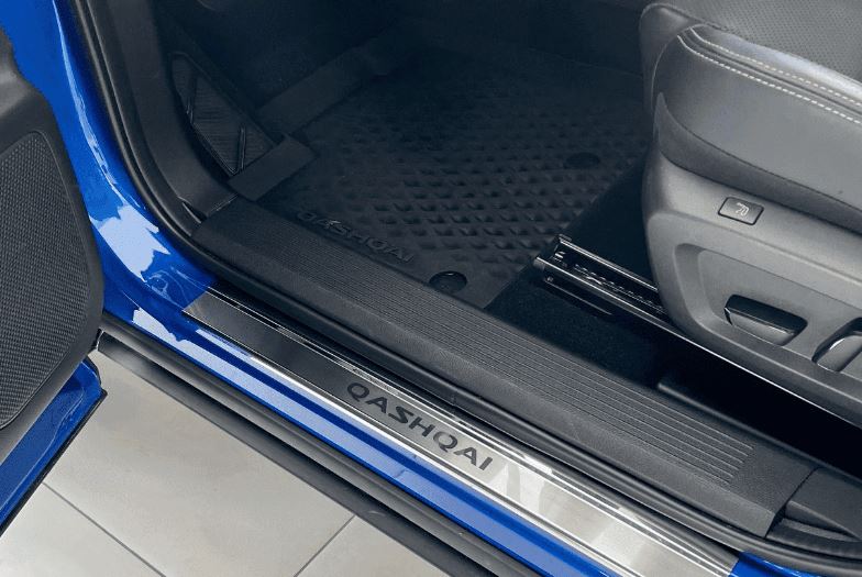 Накладки порогів Qashqai J12 2022-, хром, к-кт 4 шт., локальний виробник (35377)