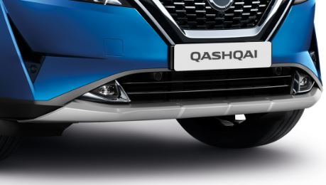 Накладка на передній бампер нижня J12, срібляста (35384)