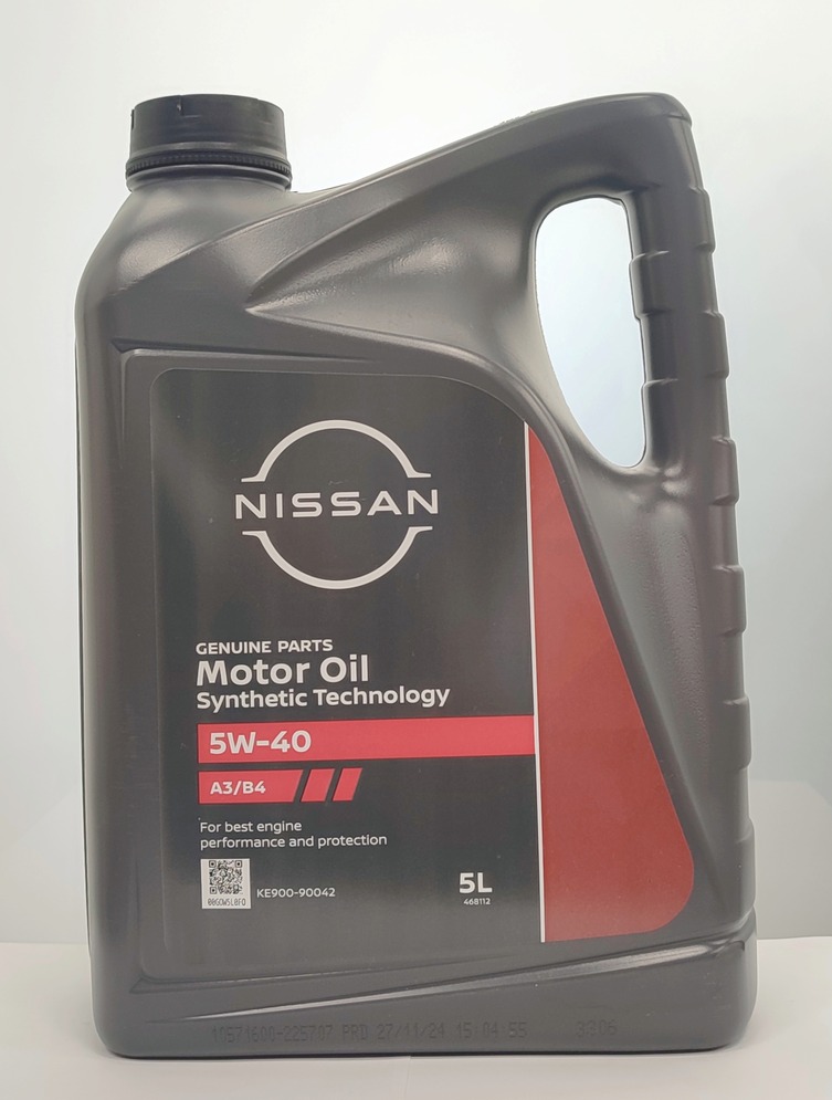 Олива моторна Nissan 5W-40, каністра 5 літрів (39226)