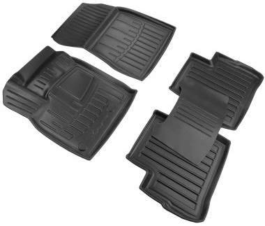 Килимки салону гумові, к-кт 4 шт., Qashqai J12 MHEV, локальний виробник (43933)