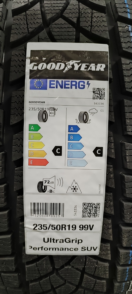 Автошина зимова 235/50 R19 Goodyear Ultra Grip Performance SUV GEN-1 AO 99V (43578)