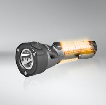 Аварійний молоток-ліхтарик з LED підсвіткою та лезом для пасу безпеки (35115)