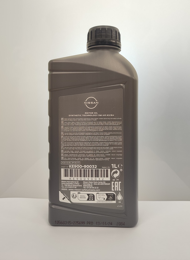 Олива моторна Nissan 5W-40, 1 літр (39186)