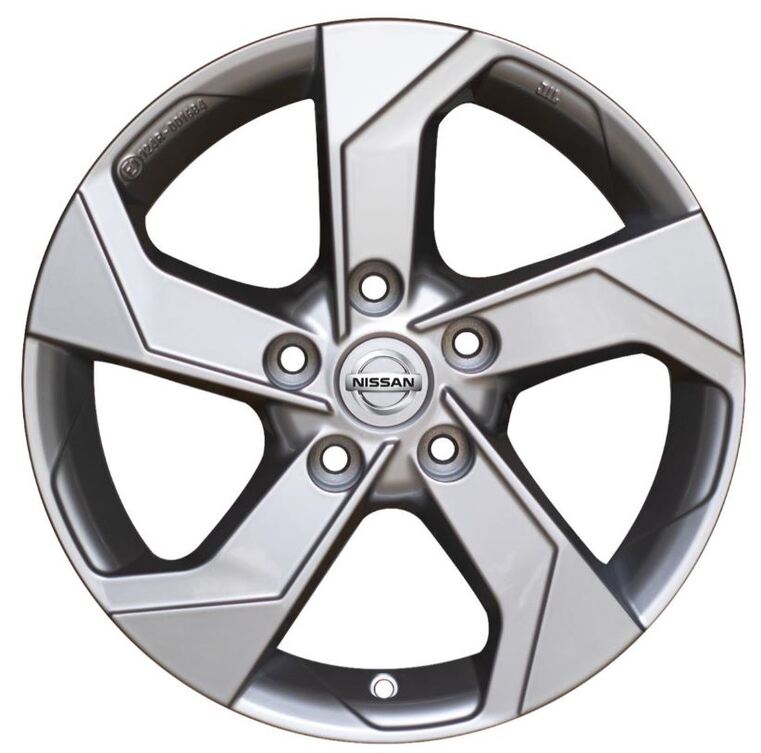 Диск легкосплавний оригінальний 17" JUKE F16B Silver (35201)