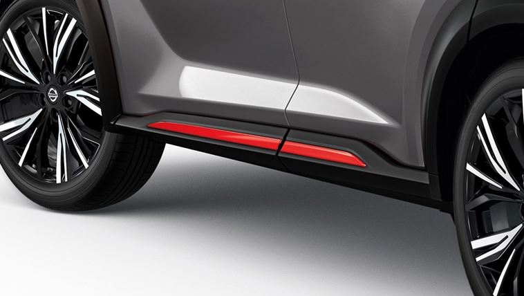 Накладки бічні молдингів дверей, Fuji Sunset Red, к-т 4 шт. JUKE F16 (35078)