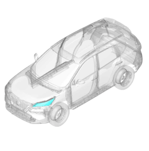 Бронювання фар передніх, 2 шт. X-trail T33 (37499)