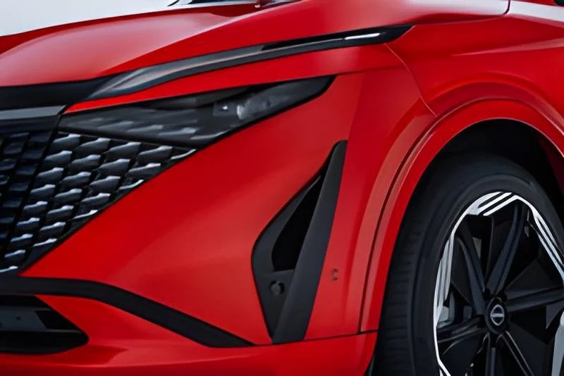 Бічні накладки/вставки на передній бампер (Sport Pack - Carbon) Nissan Qashqai J12 (37621)