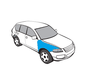 Бронювання крил передніх повністю JUKE F16 (35123)