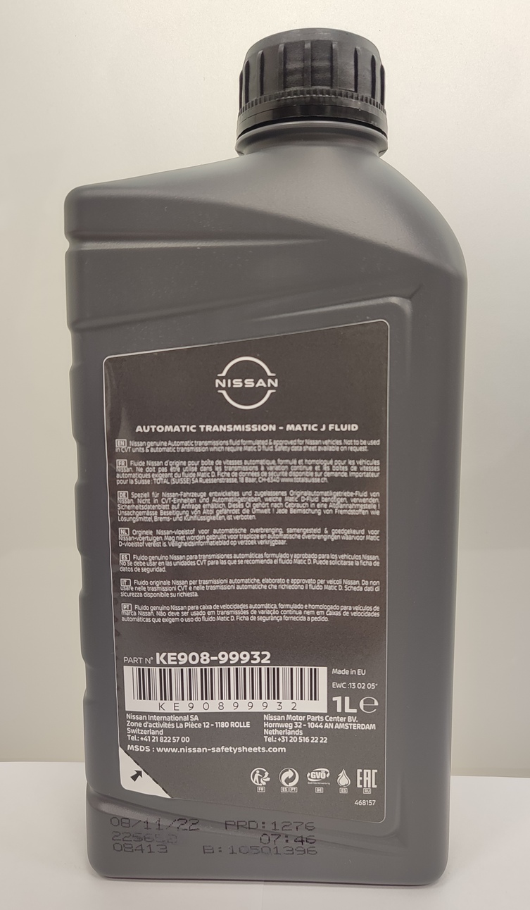 Олива трансмісійна Nissan ATF Matic J, 1 літр (39221)