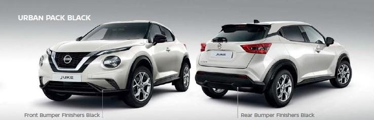 Пакет Urban, накладки на передній та задній бампер, чорні (35071)