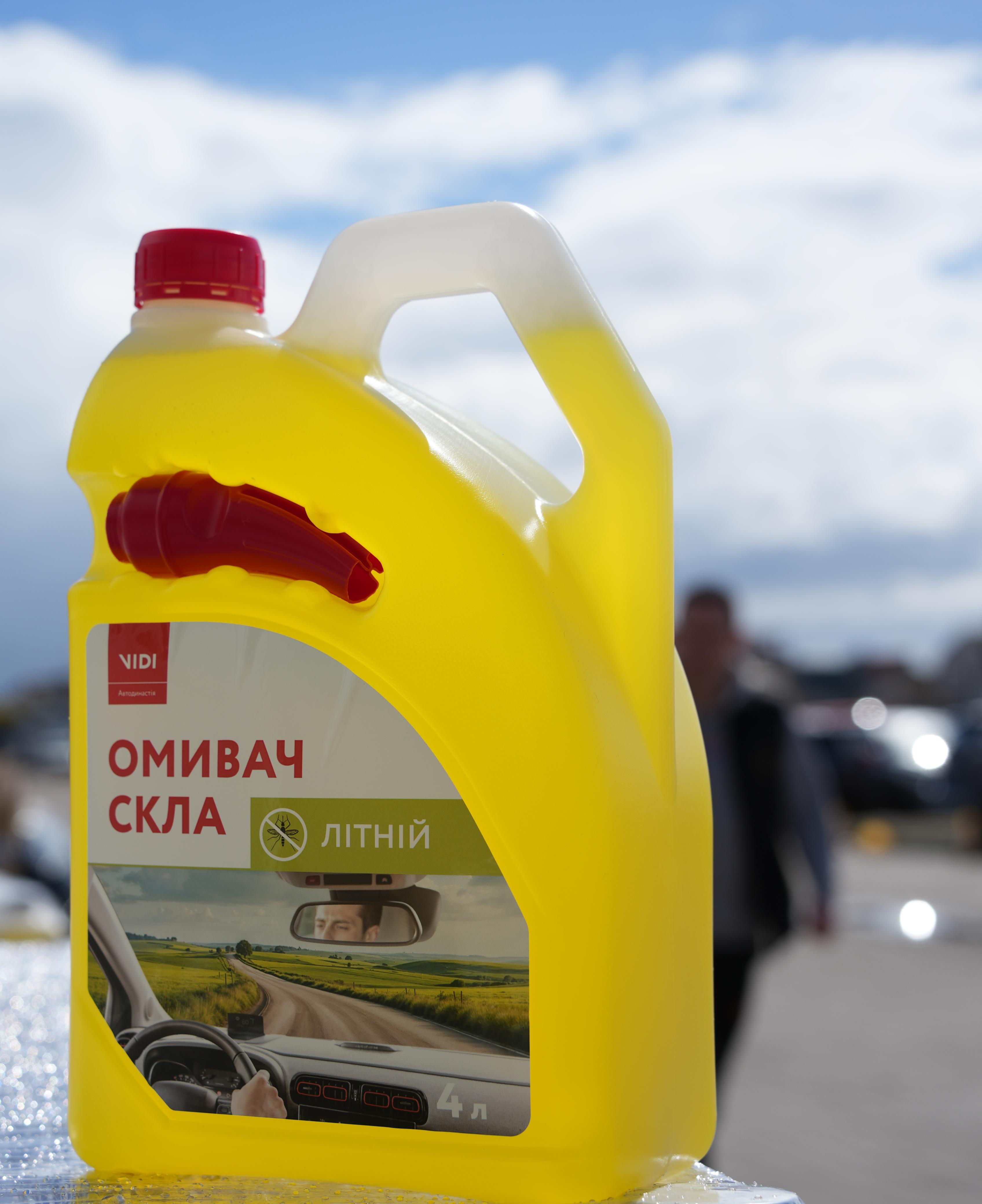 Рідина склоомивача VIDI літня, каністра 4 літри (50990)